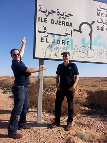 On the road to Djerba